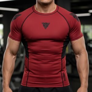 Fitman Ranked BJJ RashGuard Red