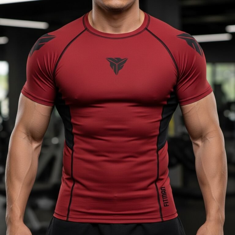 Fitman Ranked BJJ RashGuard Red