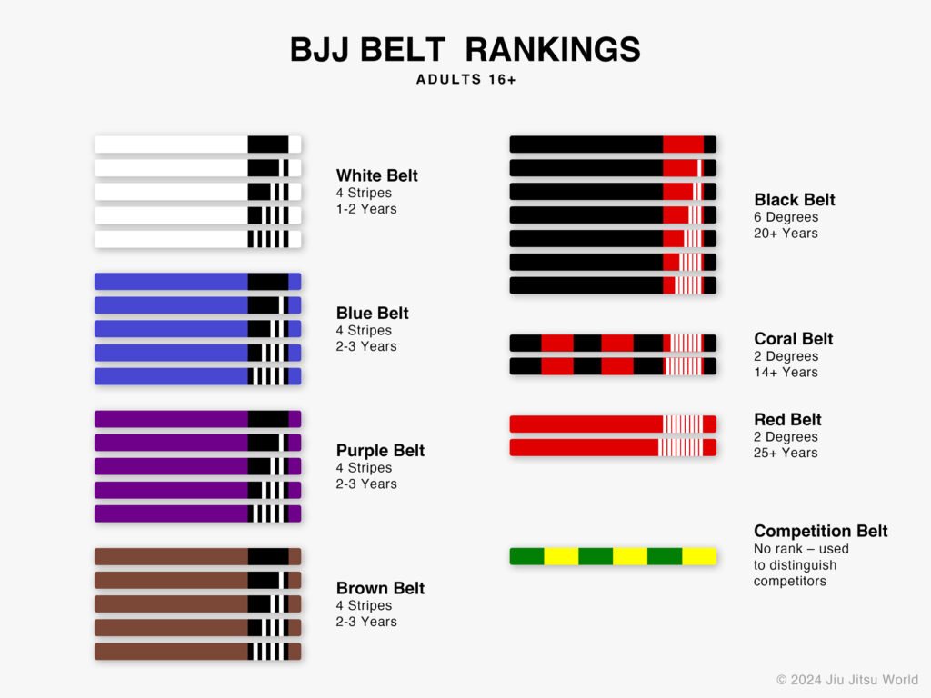 BJJ Belt Ranks