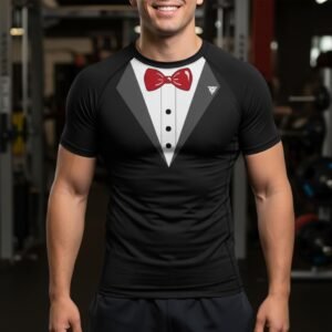 Black Tuxedo BJJ Rash Guard