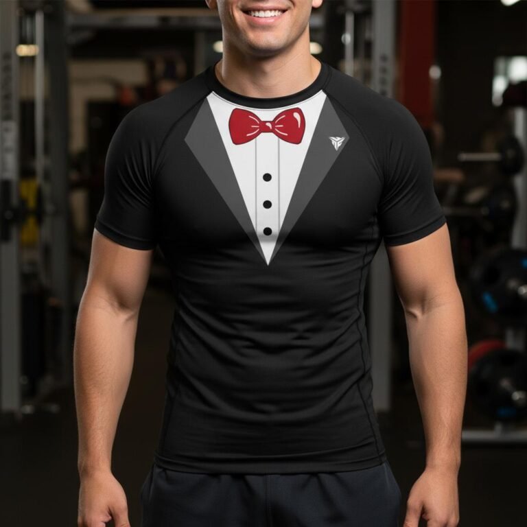 Black Tuxedo BJJ Rash Guard