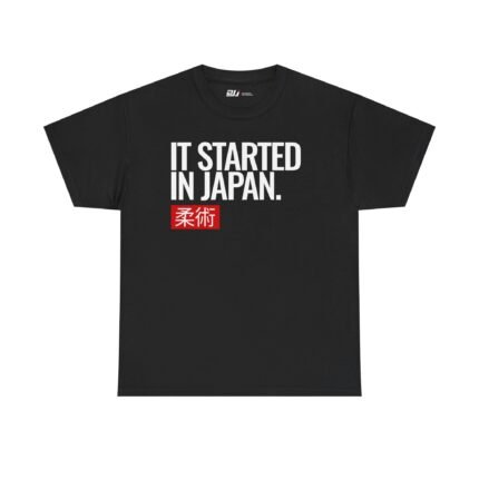 It Started in Japan Jiu Jitsu Black T-Shirt
