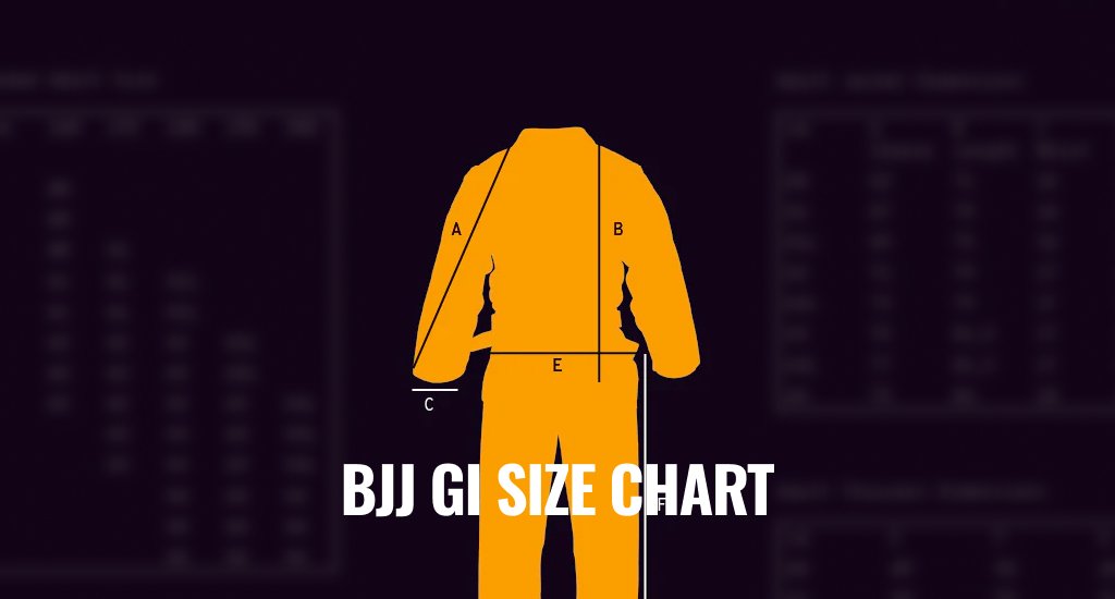 BJJ Gi Size Chart